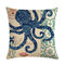 Octopus Turtle 45*45cm Cushion Cover Linen Throw Pillow Home Decoration Decorative Pillowcase - #2