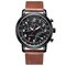 Business Quartz Watches Leather Strap Round Dial Fashion Jewelry Wrist Watches for Men - #2