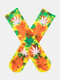 Unisex Cotton Tie-dye Maple Leaf Pattern Non-slip Breathable Socks - #07