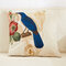 American Pastoral Bird Stamp Pattern Linen Cushion Cover Home Sofa Art Decor Throw Pillow Cover - #5