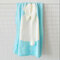 Infant Baby Bunny Napping Blanket Rabbit Bedding Towel Cover Throws Wrap Soft - Light Blue