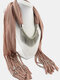 20 Colors Bohemian Women Scarf Necklace Shawl Autumn Winter Tassel Pendant Necklace - #18