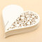 50Pcs Heart Laser Cut Pearlescent Paper Wedding Name Place Cards  Wine Glass Party Accessories - Beige