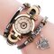 Vintage Bracelet Quartz Watch Individual Rhinestone Dial Watch Leather Watch For Women - 04