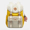 Women Canvas Casual Patchwork Backpack - Yellow
