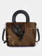 Women Cat Pattern Handbag Crossbody Bag Satchel Bag - Coffee