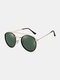 Unisex Metal Full Frame Double Beam High-definition Polarized UV Protection Sunglasses - #05