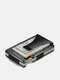 Men Brief RFID Anti-degaussing Stainless Steel Thin Short Wallet Money Clip - Black