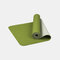 1830*610*6mm TPE Yoga Mat Two-tone Stitching Sports Gym Mat Non-slip Fitness Pilates Gymnastics Mat - Green