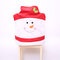 Non-woven Fabric Chair Back Cover Christmas Decorations Chair Cover - Red