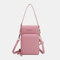 Women 6.5 inch Touch Screen Bag RFID Blocking Handbag - Pink