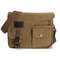Vintage Messenger Bag Canvas Crossbody Bag Shoulder Bag For Men - Khaki