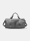 Oxford Multifunction Dry Wet Separation Independent Shoe Position Waterproof Anti-Scratch Sports Gym Summer Travel Crossbody Bag - Gray