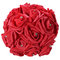 11.8'' Crystal Bridal Bridesmaid Bouquet Foam Flower Roses Wedding Posy - Red