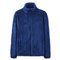 Mens Artificial Fleece Solid Color Soft Touch Warm Jackets - Blue