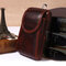 Men Genuine Leather Retro Multifunction 6 Inch Phone Bag Crossbody Bag Waist Bag - Brown 3