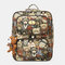 Women Bear Pattern Large Capacity Backpack - Colorful