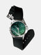 Casual colorido paisagem impresso masculino Watch mármore Padrão feminino quartzo Watch - #09