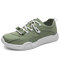 Men Comfy Ice Silk Cloth Breathable Sport Casual Shoes - Green