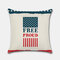 Independence Day Pillowcases American Holiday Themed Digital Printed Cushion Cover Without Core - #3