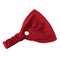 Candy Color Ladies Button Mask Anti-lear Hair Band - Wine Red