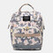 Women Large Capacity Print Insulation Mummy Bag Waterproof Backpack Crossbody Bag - #02