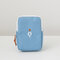 Digital Data Cable Storage Phone Bag Thicker Nylon Hand-held Bag Car Key Camera Bag - Blue