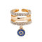 Moda creativa anillo de tres anillos anillo de diamantes de personalidad anillos geométricos irregulares Mujer joyería  - 17