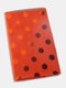 Women Acrylic Artificial Wool Dual-use Dot Print Fashion Warmth Shawl Scarf - Orange