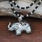 1Pc Trendy Vintage Ancient Silver Pendant Necklace Three-Dimensional Relief Zodiac Animals Pisces Women Sweater Chain - 16