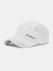 Unisex Quick-dry Solid Color Travel Sunshade Breathable Baseball Hat - White