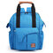 Women Oxford Large Capacity Diaper Bag Travel Backpack Shoulder Bag - Blue