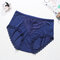 Plus Size Lace High Wasited Tummy Shaping Panties - Navy
