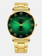 Jassy 16 colores Acero inoxidable Business Casual Roman Escala Gradiente de color Cuarzo Watch - #03