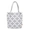 Printing Canvas Shopping Bag Shoulder Bag Handbag - Light Gray
