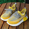Unisex Kids Fabric Comfy Breathable Slip Resistant Casual Sneakers - Yellow