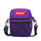 Women Nylon Outdoor Crossbody Bag Solid Leisure Shoulder Bag - Purple