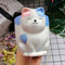 Cat Ceramic Mug With Lid  Ins Style Coffee Milk Water Cup Gift For Children - Purple