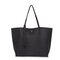 Women PU Leather Solid Casual Tassel Handbag Simple Shopping Shoulder Bag - Black