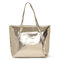 Women Large Capacity Waterproof Handbag Shoulder Bags Tote Bag - Gold