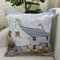 Vintage Mediterranean Style Beach Daisy Pattern Linen Cotton Cushion Cover Home Sofa Pillowcases - #3