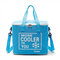 Oxford Cloth Insulation Package Outdoor Picnic Aluminum Lunch Bag Insulation Cold Lunch Bag - Blue