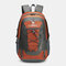 Men Polyester Camping Hiking Wear-resistant Water-repellent Multifunctional Backpack - Orange