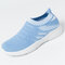 Women Casual Shoes Breathable Mesh Slip On Sneakers - Blue