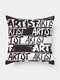 1PC Simple Letter Pattern Soft Colorful Pillow Home Sofa Car Lying Throw Cushion Cover - #03