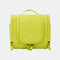 Women Waterproof Folding Storage Bag Hanging Hook Makeup Bag - Yellow