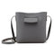 Women PU Leather Soft Crossbody Bag Shoulder Bag Dating Bag - Dark Grey