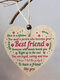 Wooden Door Hanging Ornament Crafts Heart Shaped Birthday Festival Decoration For Home Window Wall Pendant Gift - #01