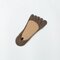 جوارب نسائية قطنية غير مرئية عند الأصابع نصف قبضة جوارب صلبة تسمح بمرور الهواء - قهوة