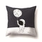 1Pc Astronaut Creative Pillow Case Printed Pillowcases Pillow Covers Sofa Cushion Cover - #4